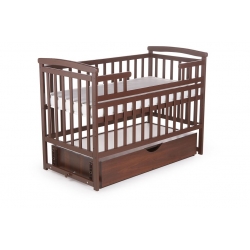 Ліжечко-трансформер Лодочка з шухлядою DeSon (TRANSFORMER), горіх